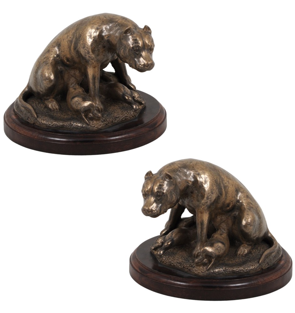 Amerykański Staffordshire terrier figurka na drewnie Art-Dog